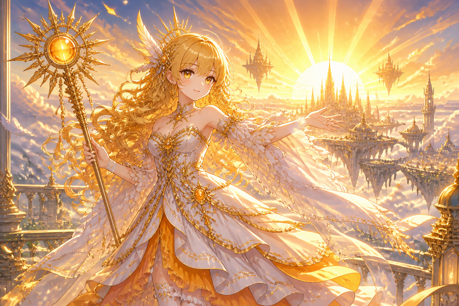 Sun guardian at sunrise