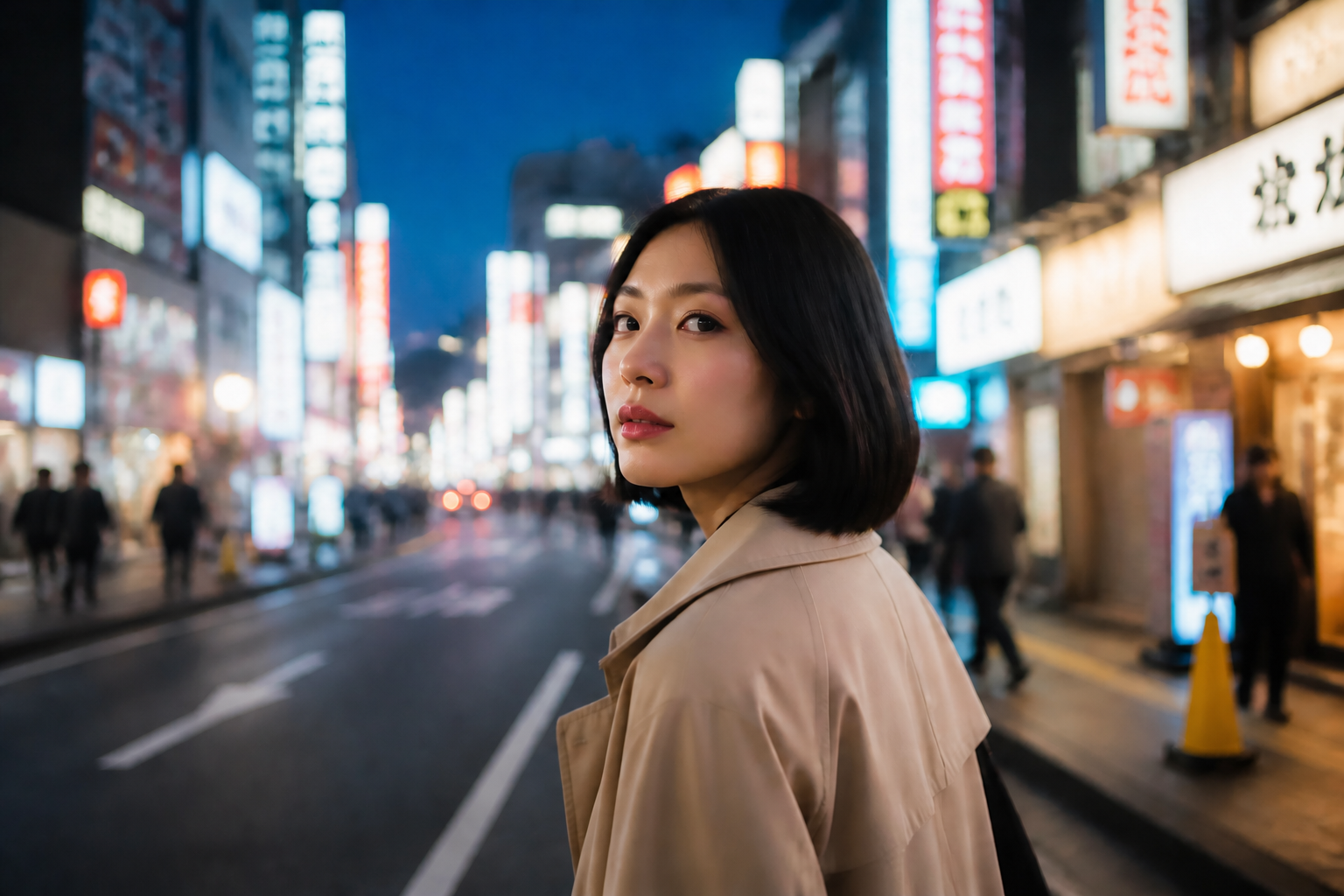 Glossy K-beauty look (after)