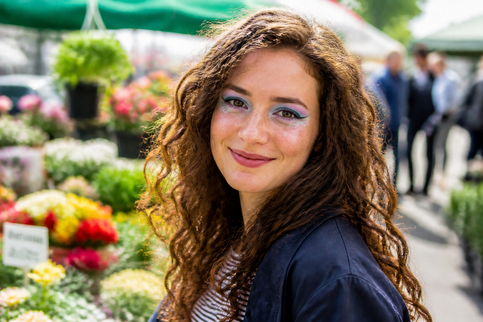 Festival makeup look (after)