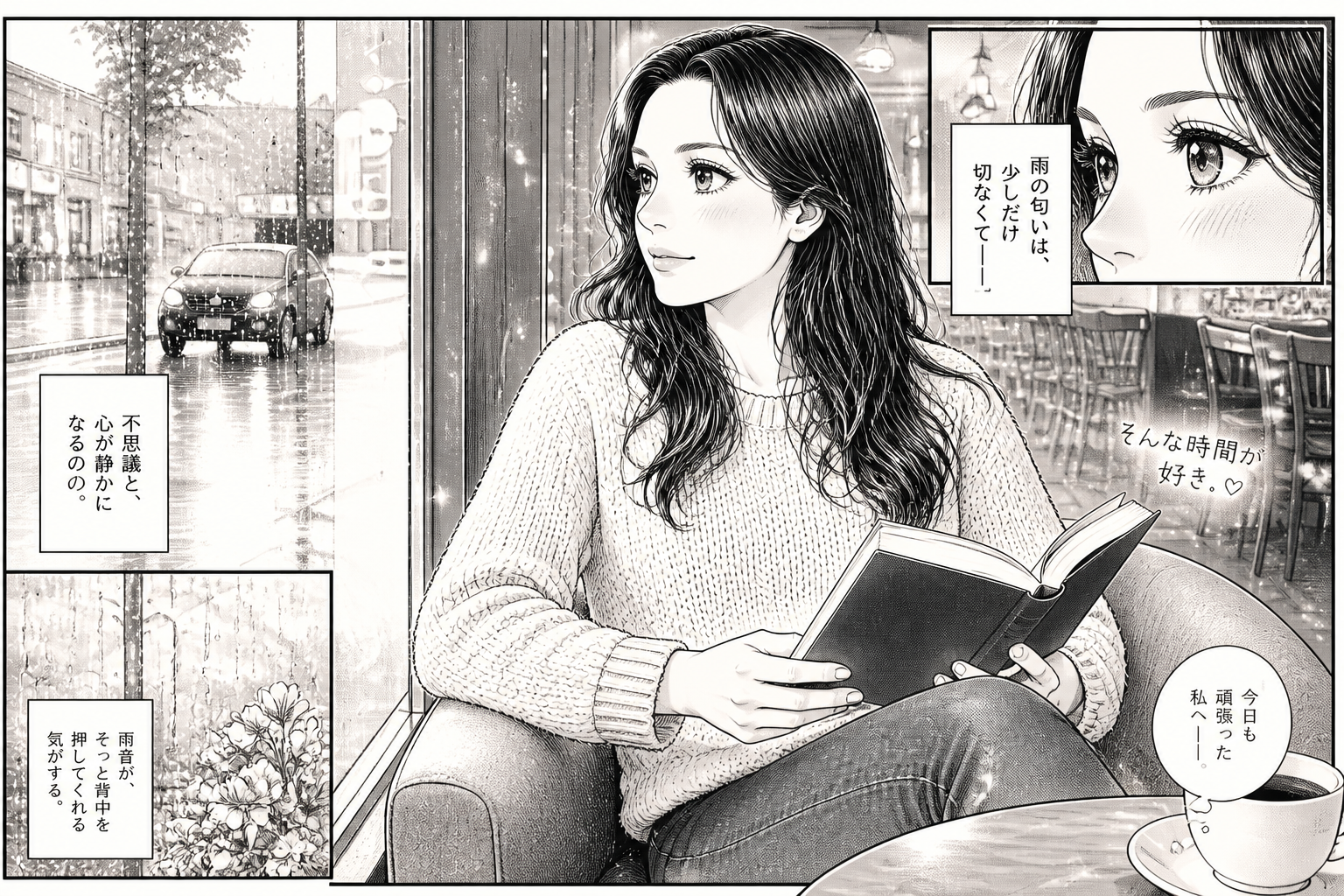 Shojo cafe character (after)