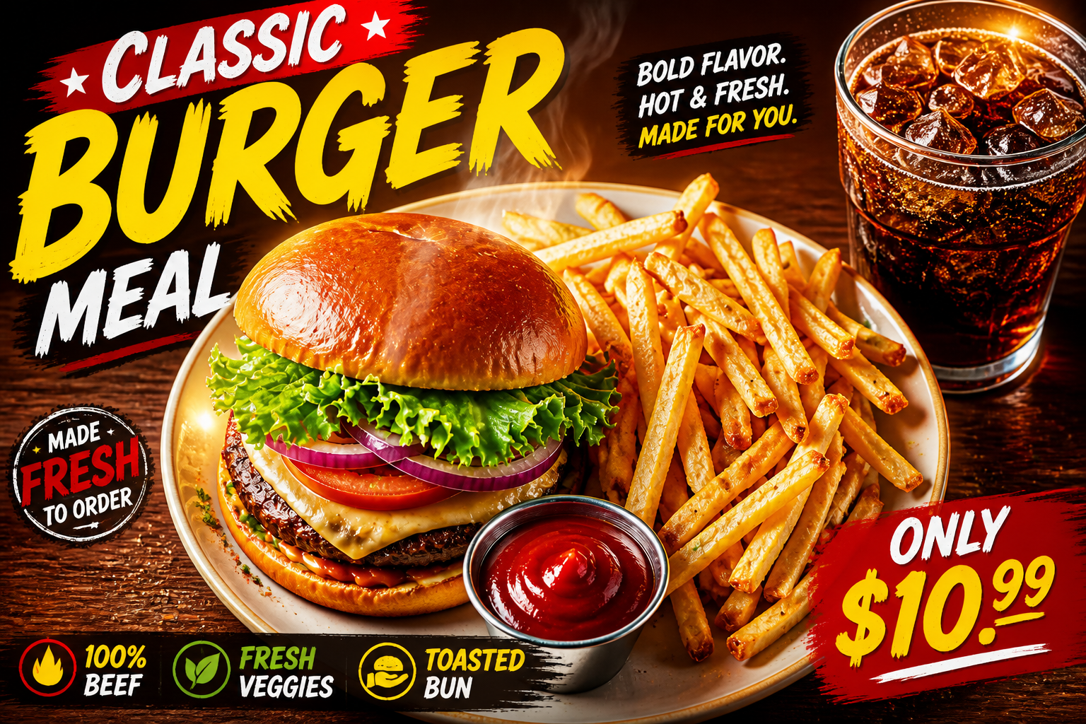 Fast-food poster (after)