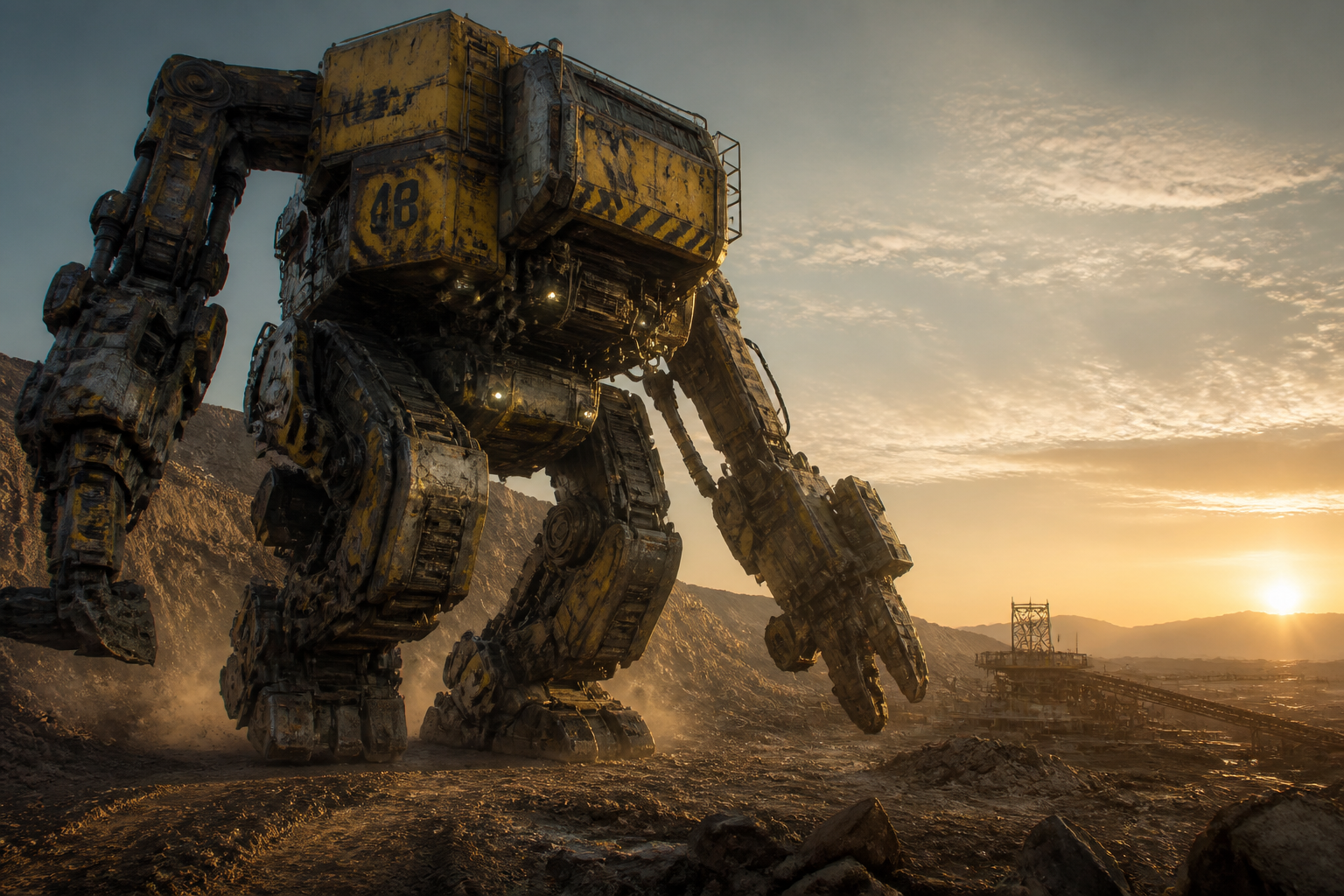Industrial mining mech