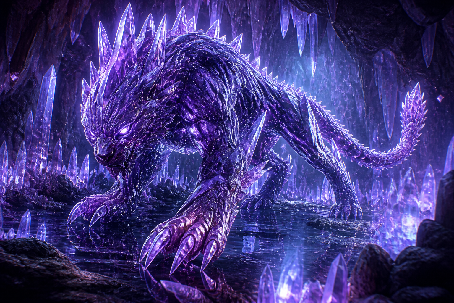 Crystal cavern predator