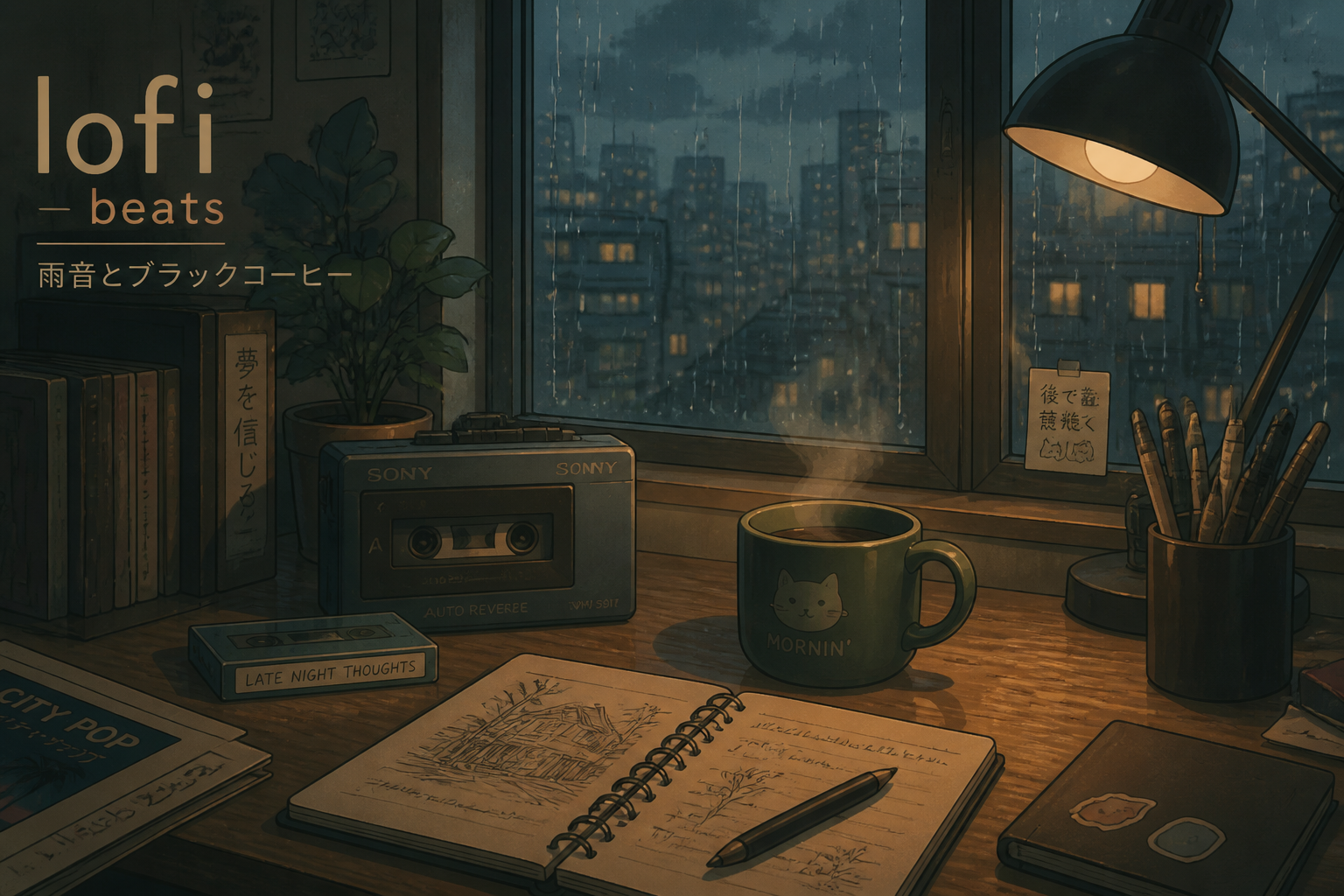 Cozy lofi beats cover art