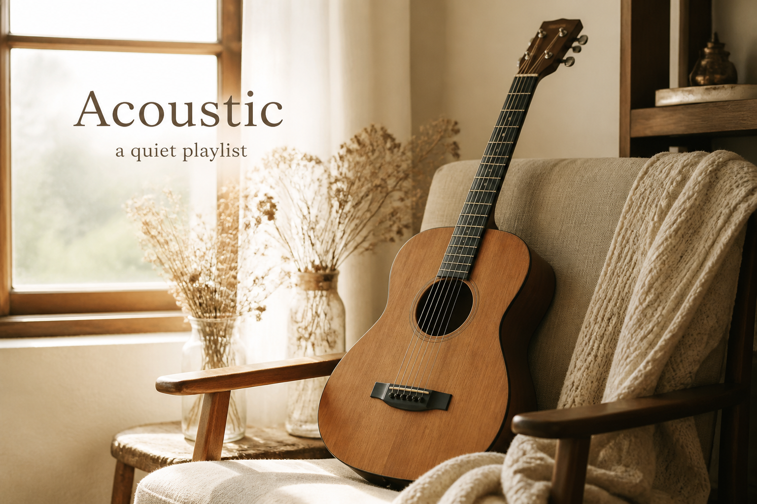 Acoustic playlist visual