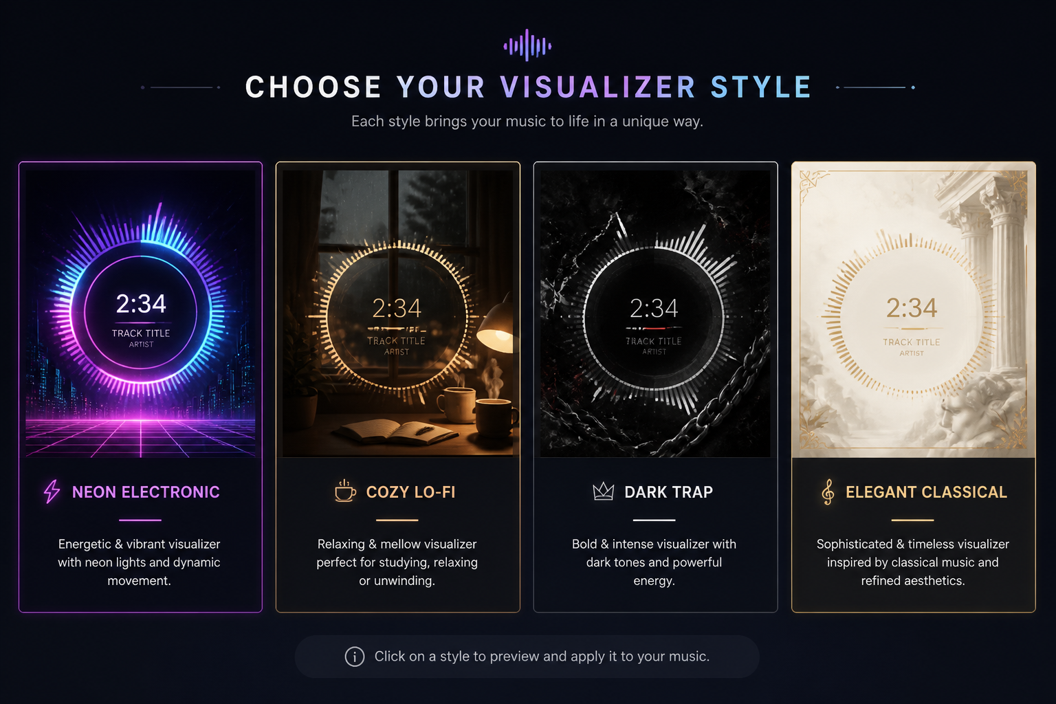 Pick a visual style