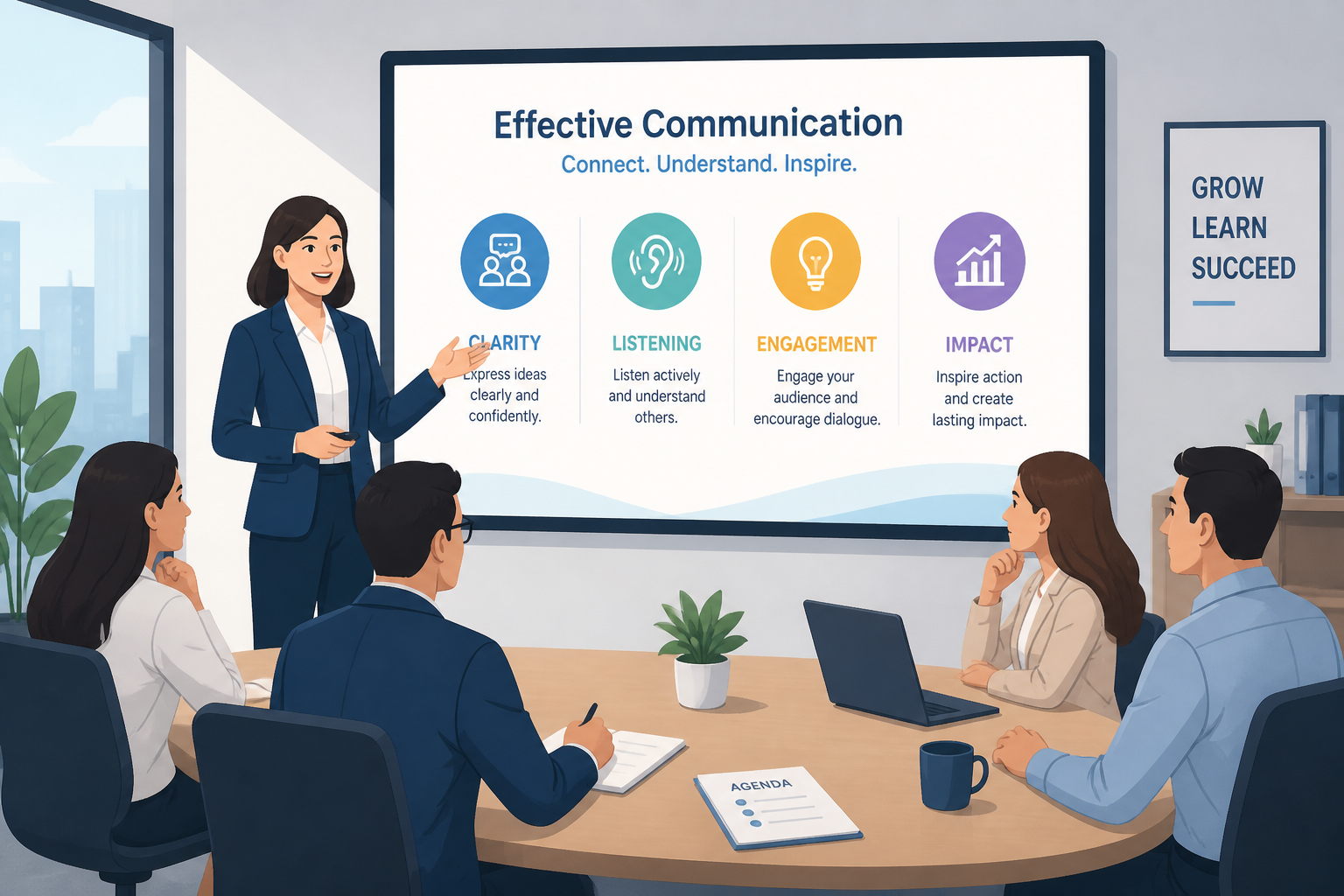 Business training visual