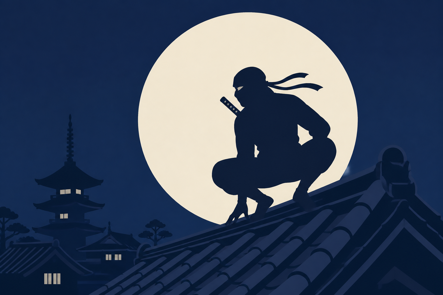 Minimal ninja poster