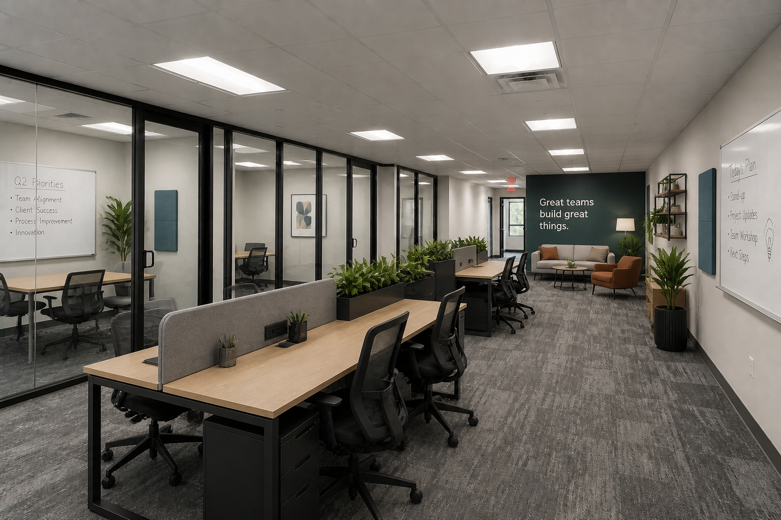 Collaborative team office (after)