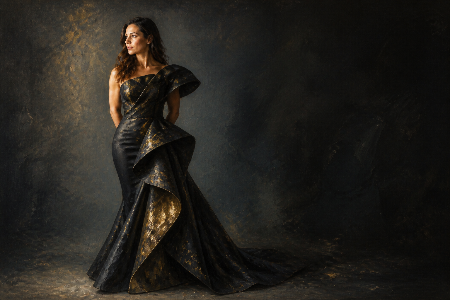 Couture oil painting (after)