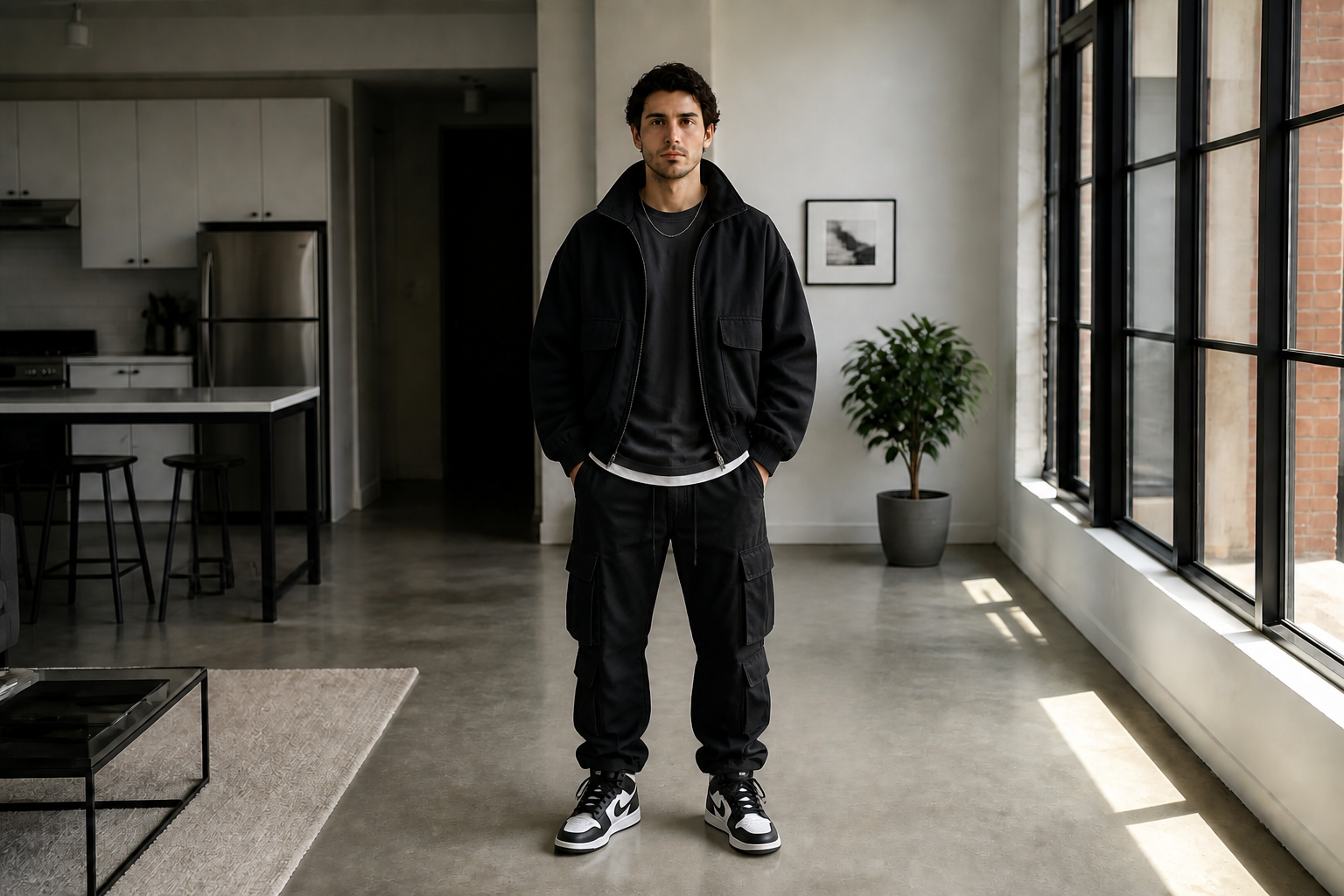 Monochrome streetwear (after)