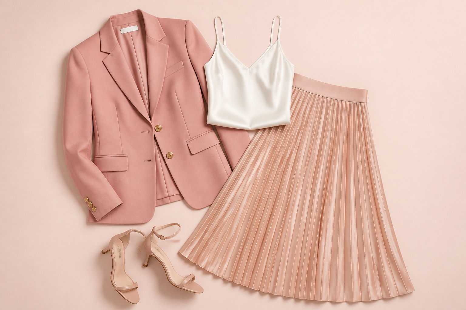 Editorial spring flatlay (after)