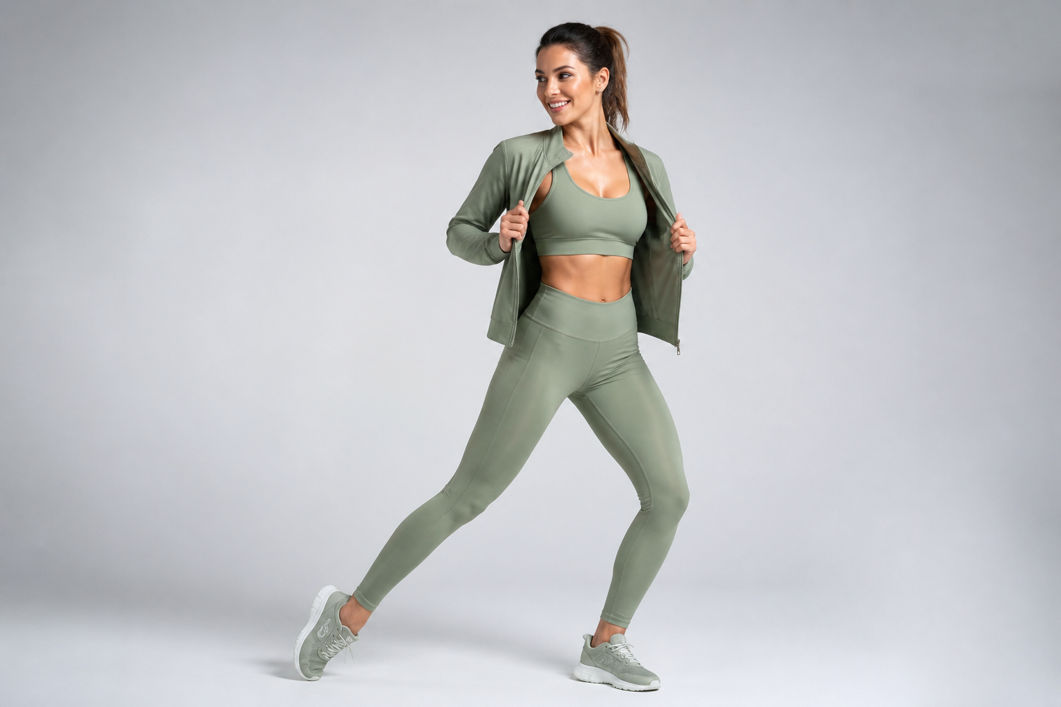 Activewear flatlay (before)