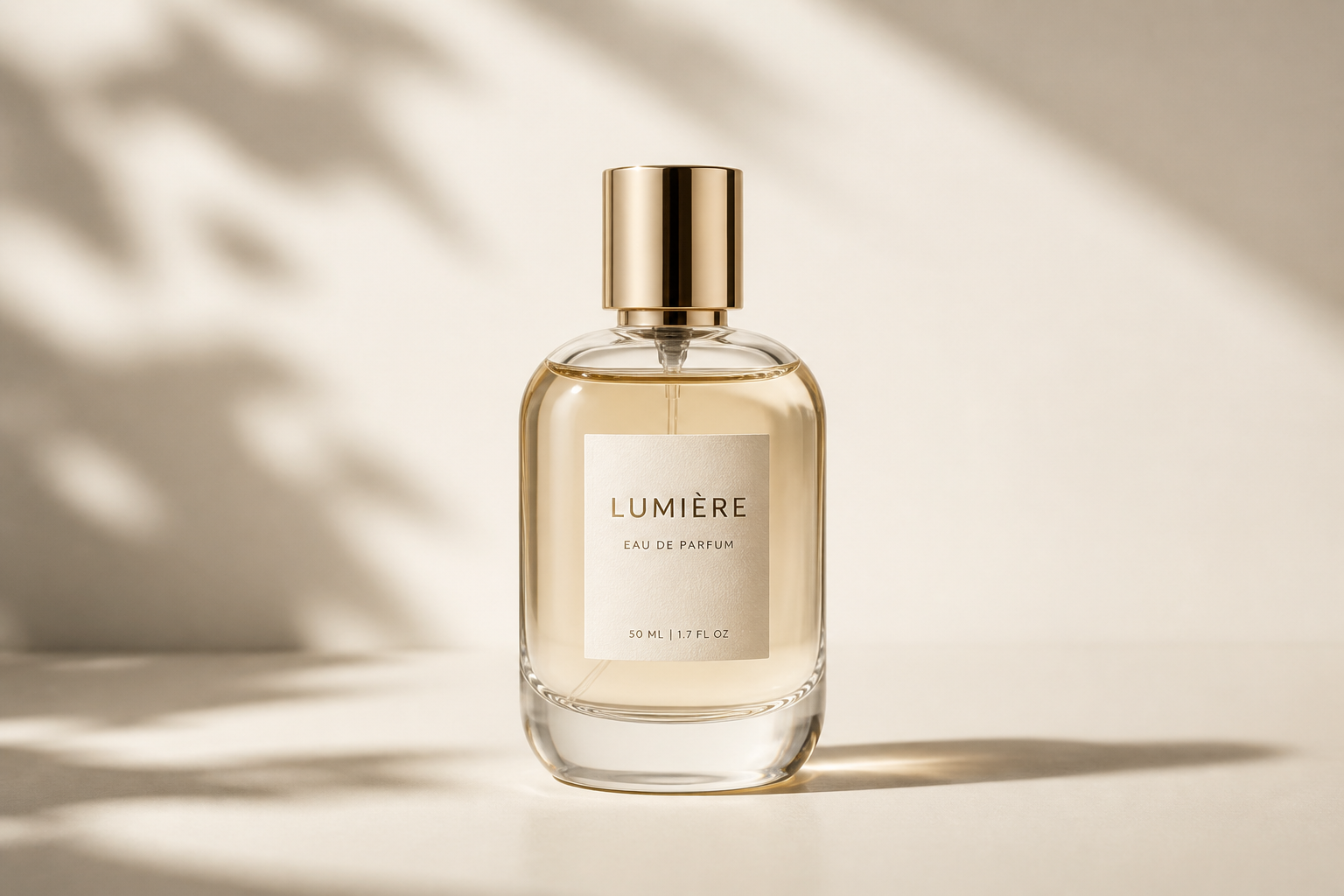 Botanical clean beauty ad (before)