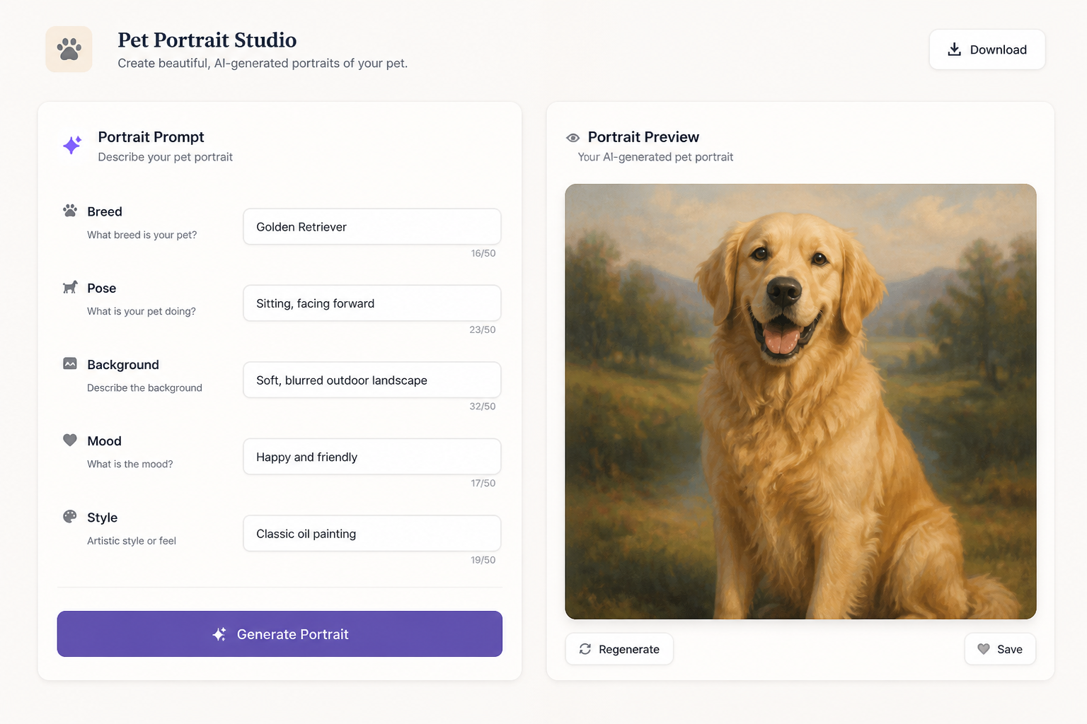 Describe your pet idea