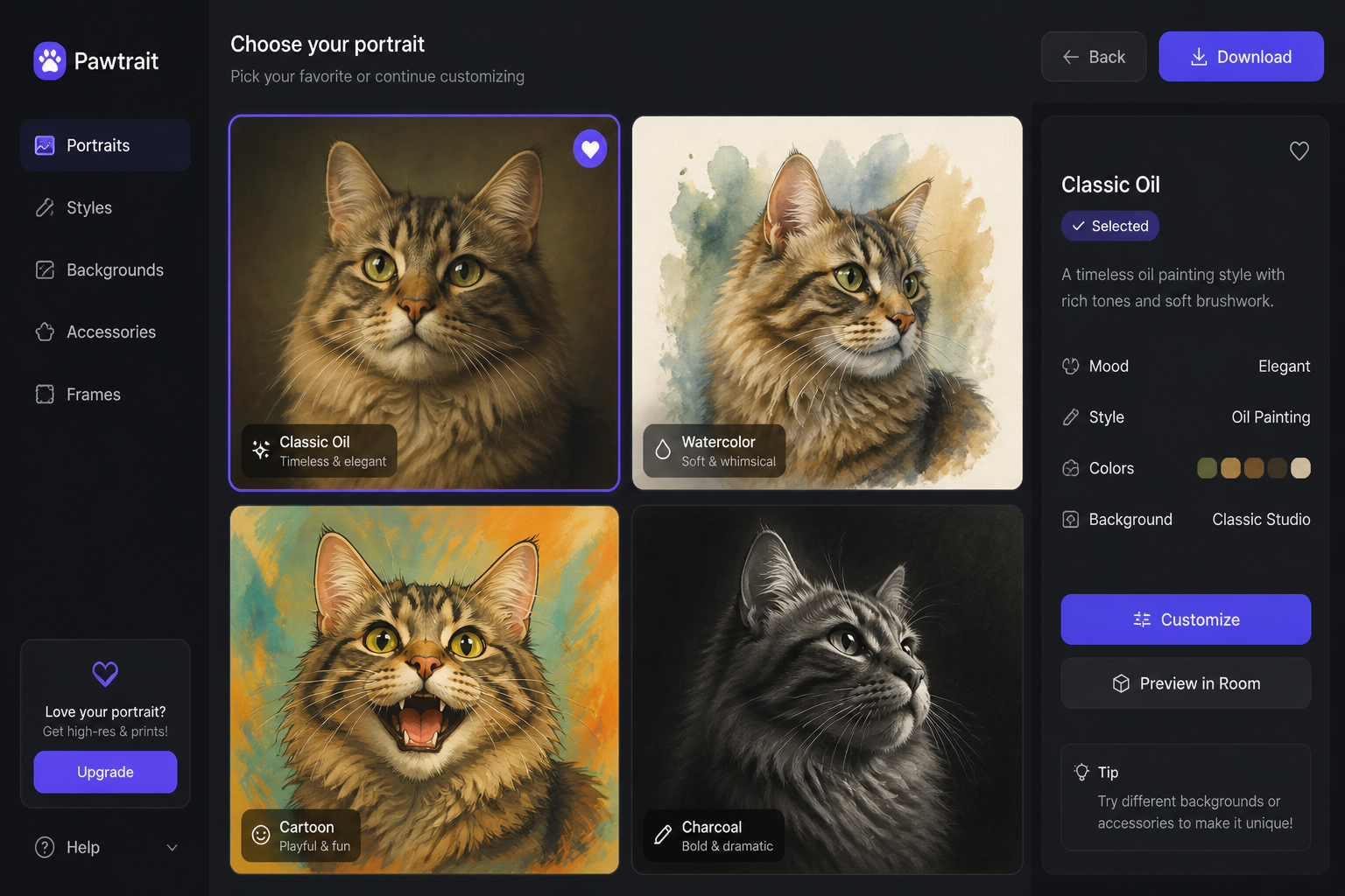 Generate and choose a favorite