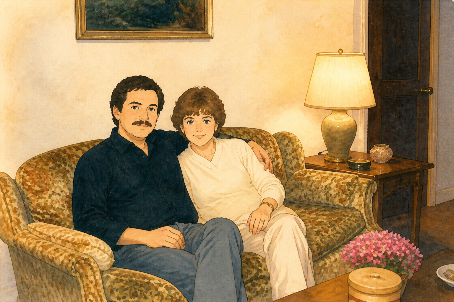 Ghibli watercolor restoration (after)