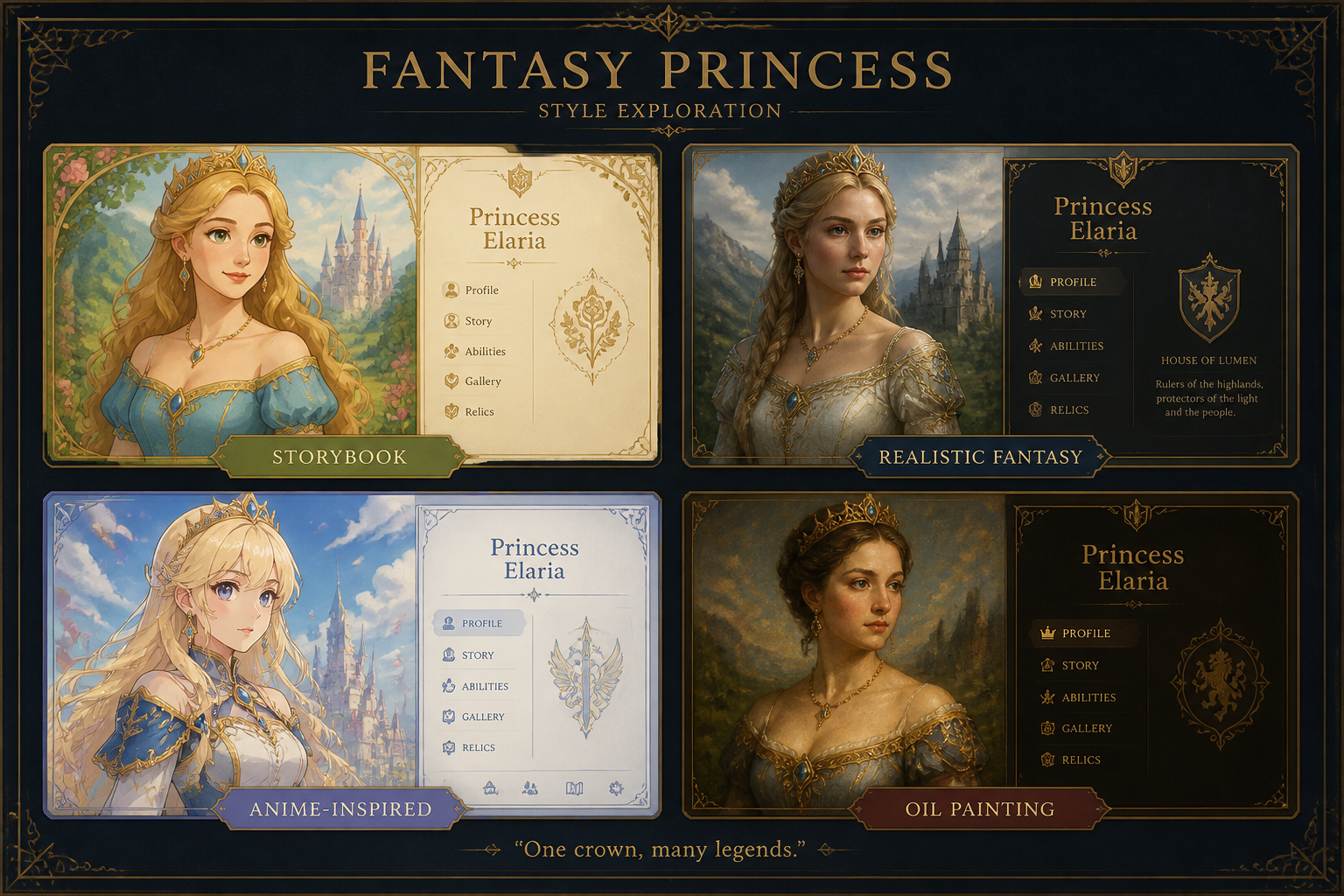 Pick a princess style
