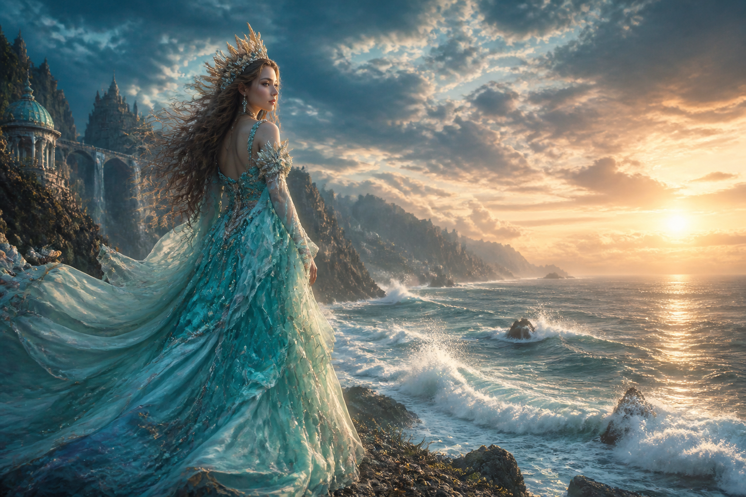 Ocean cliff princess