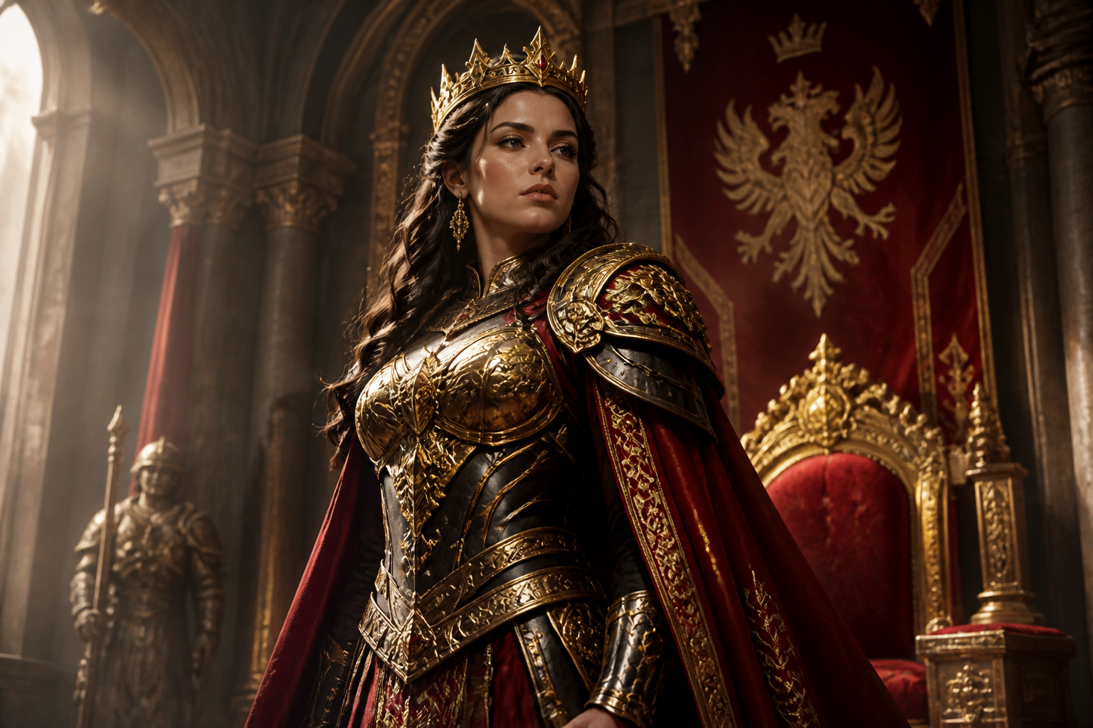Warrior princess portrait