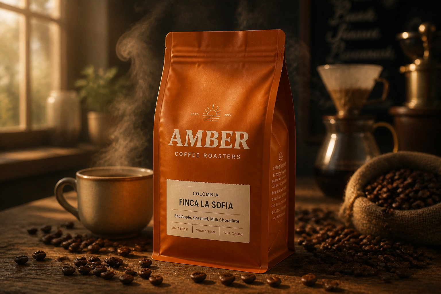 Artisan coffee ad (after)