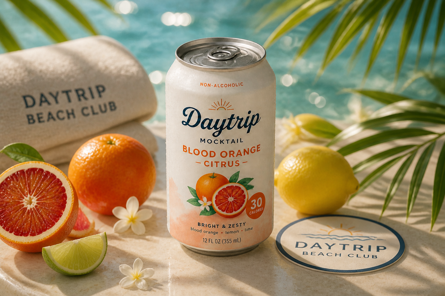 Beach club mocktail ad (after)