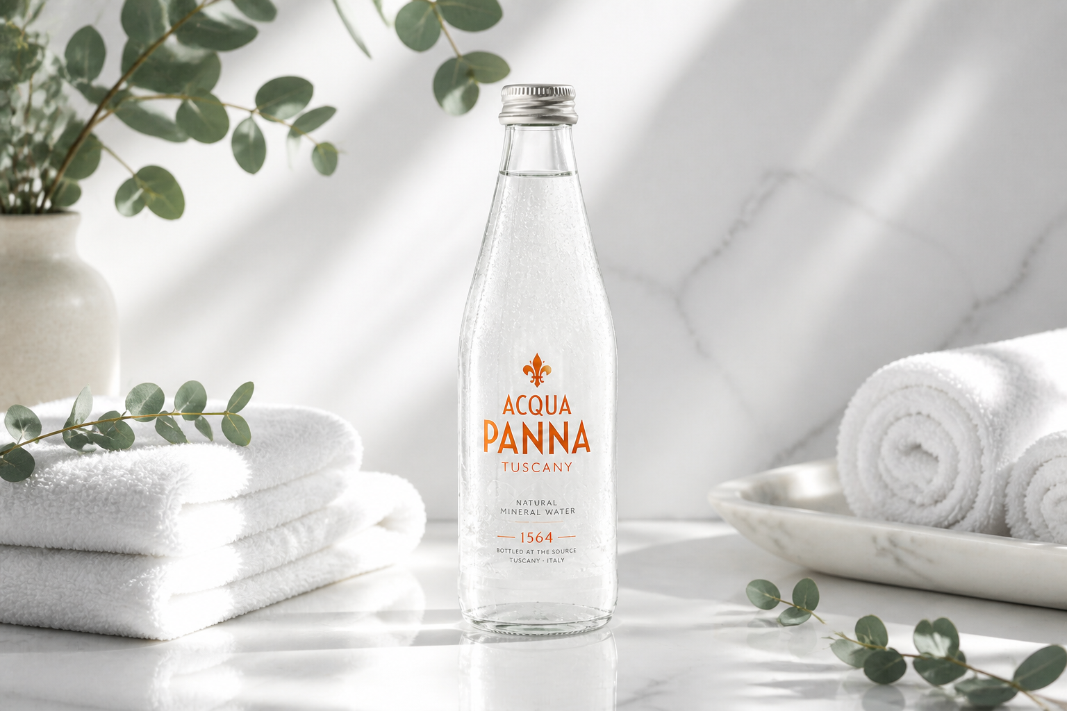 Luxury spa water shot (after)