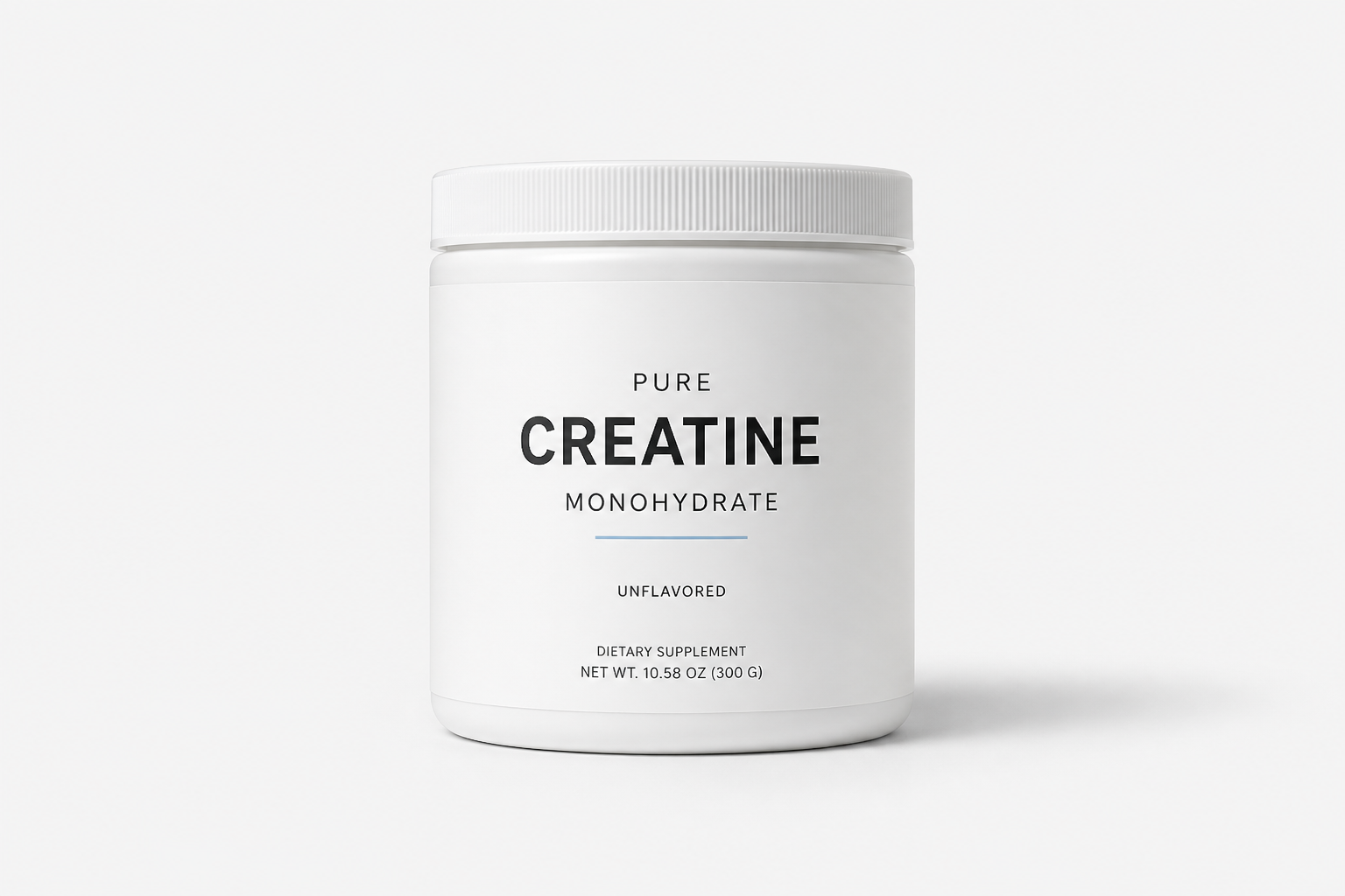 Clean supplement jar mockup