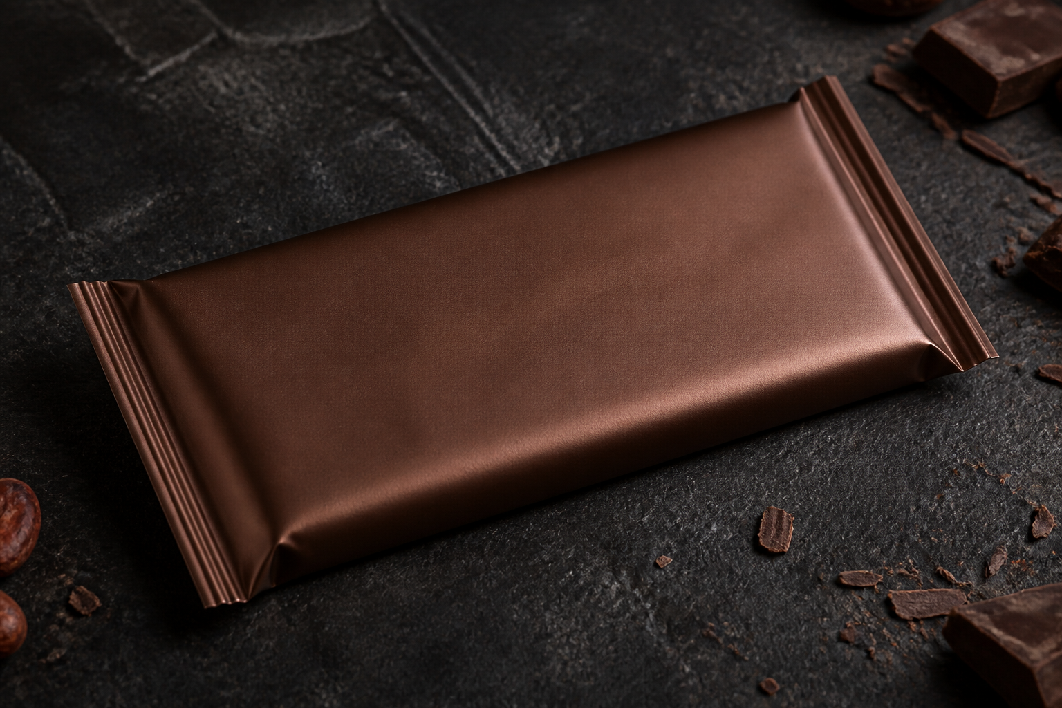 Oil-painted chocolate wrap (before)