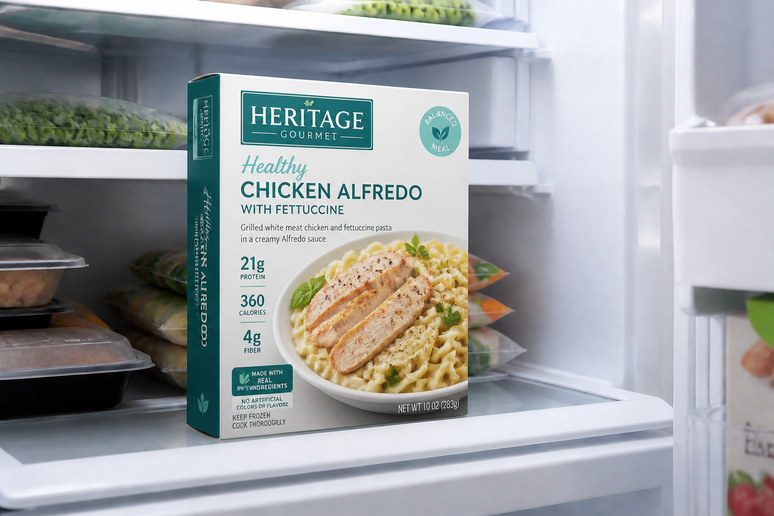 Frozen meal box (after)