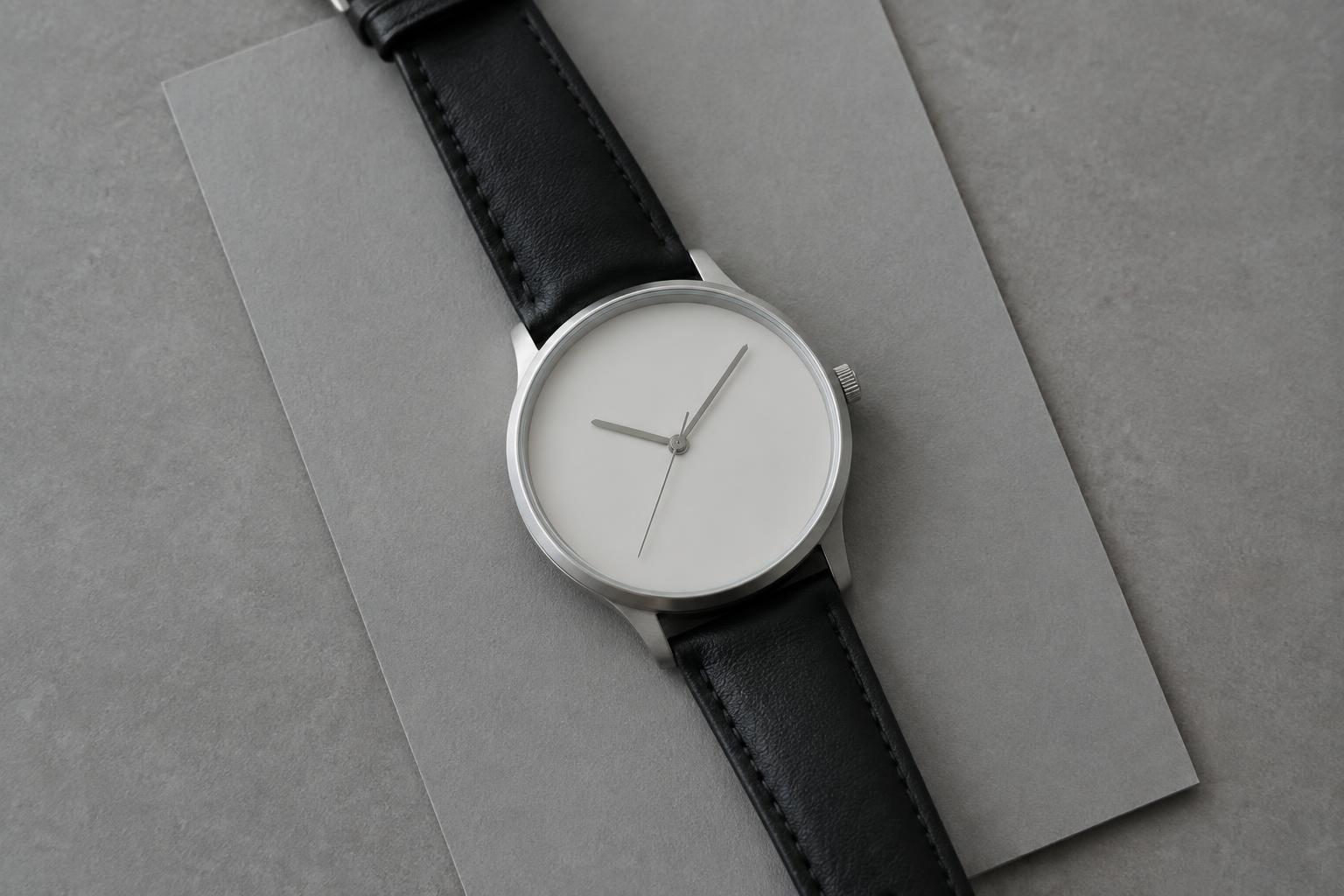 Luxury watch studio shot (before)