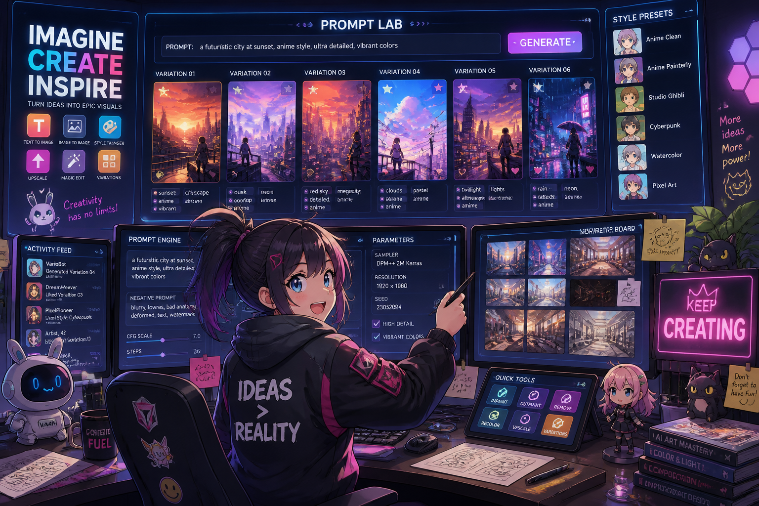 Anime prompt control room