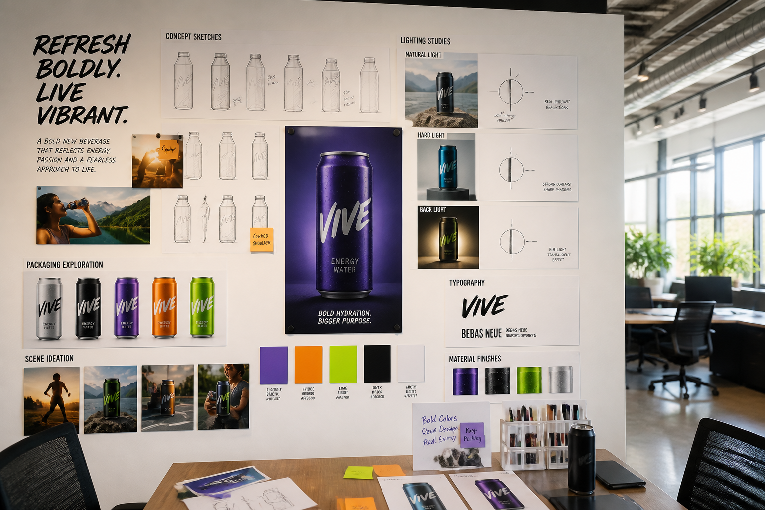 Ad concept prompt wall