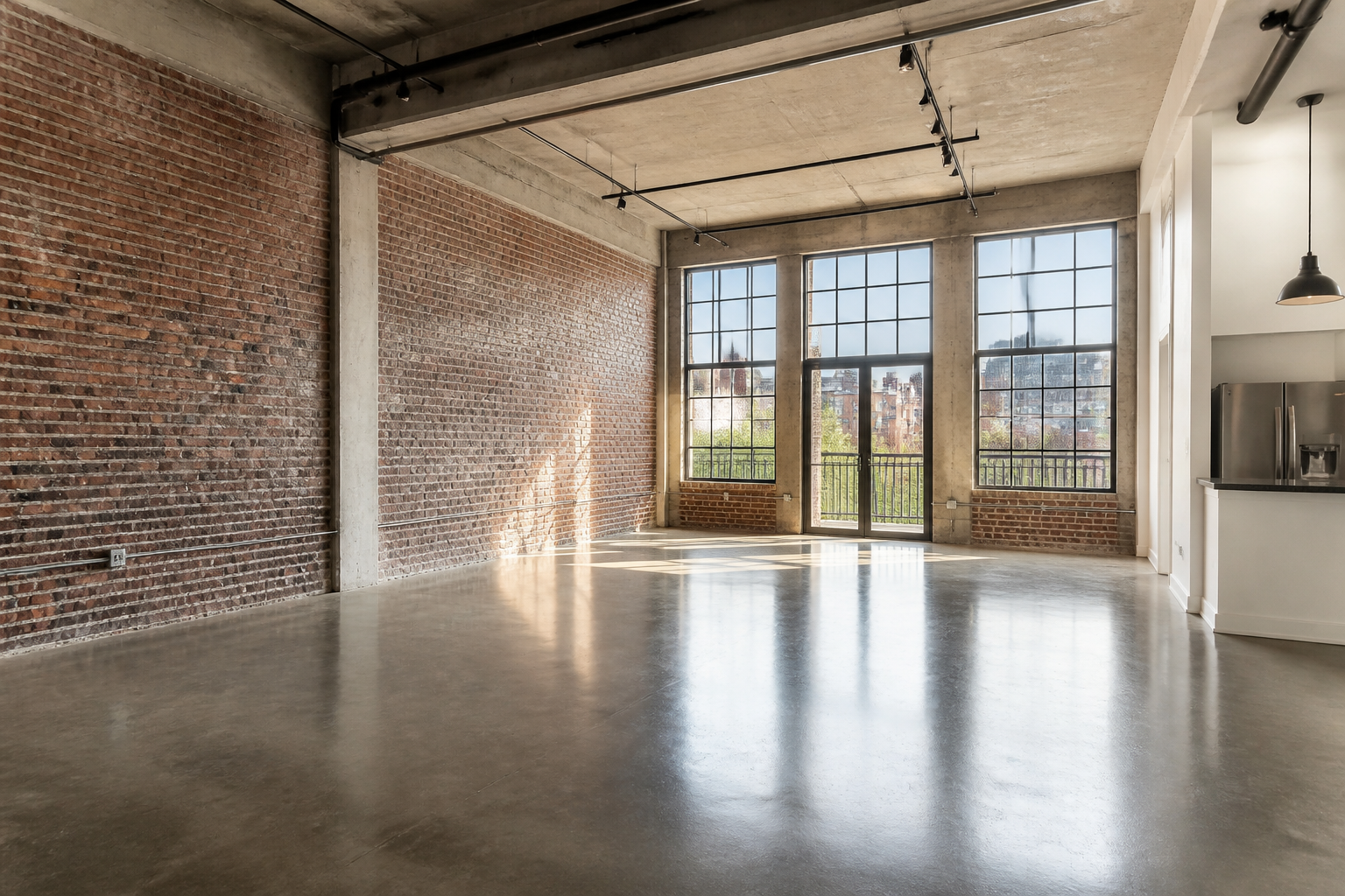 Industrial loft staging (before)