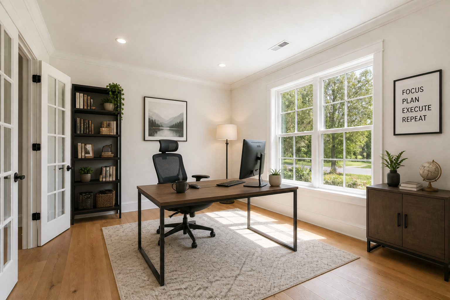 Home office setup (after)