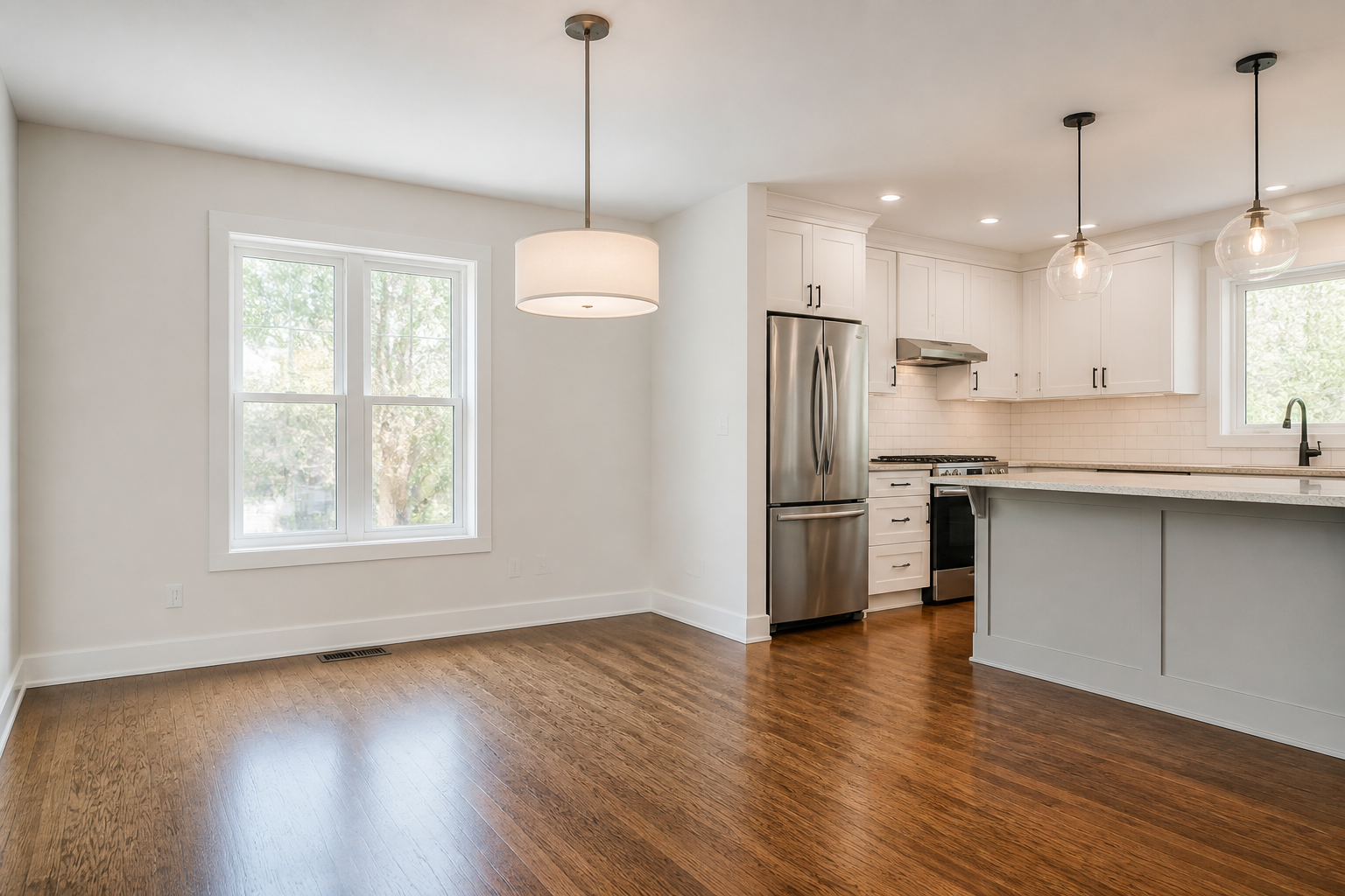 Scandinavian dining staging (before)