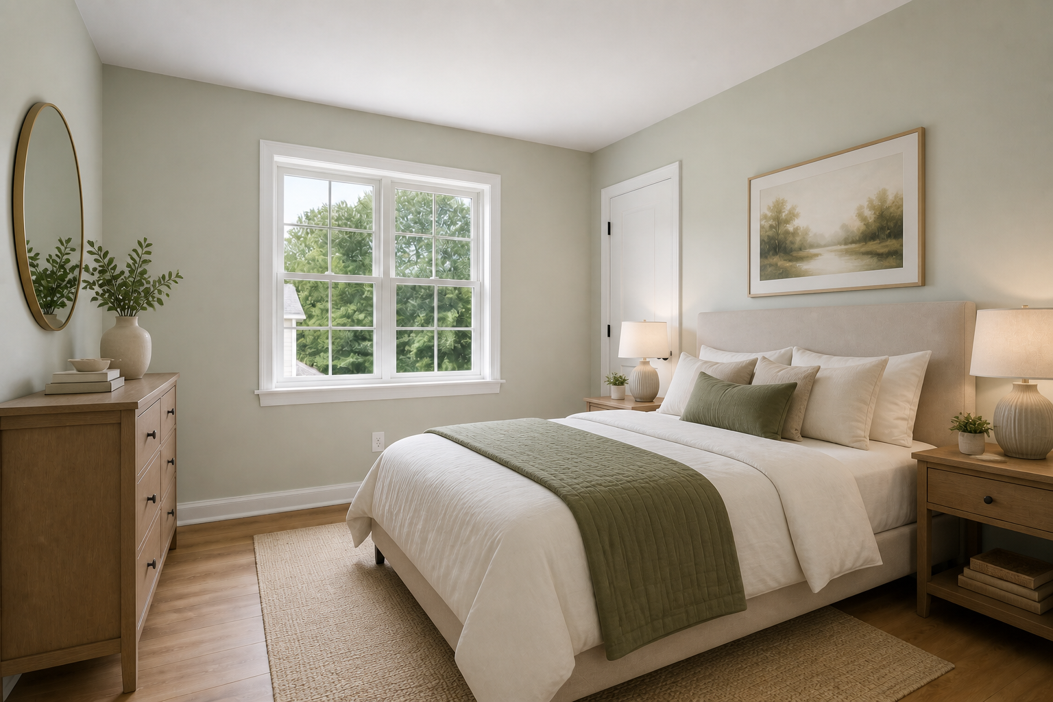 Guest bedroom staging (after)