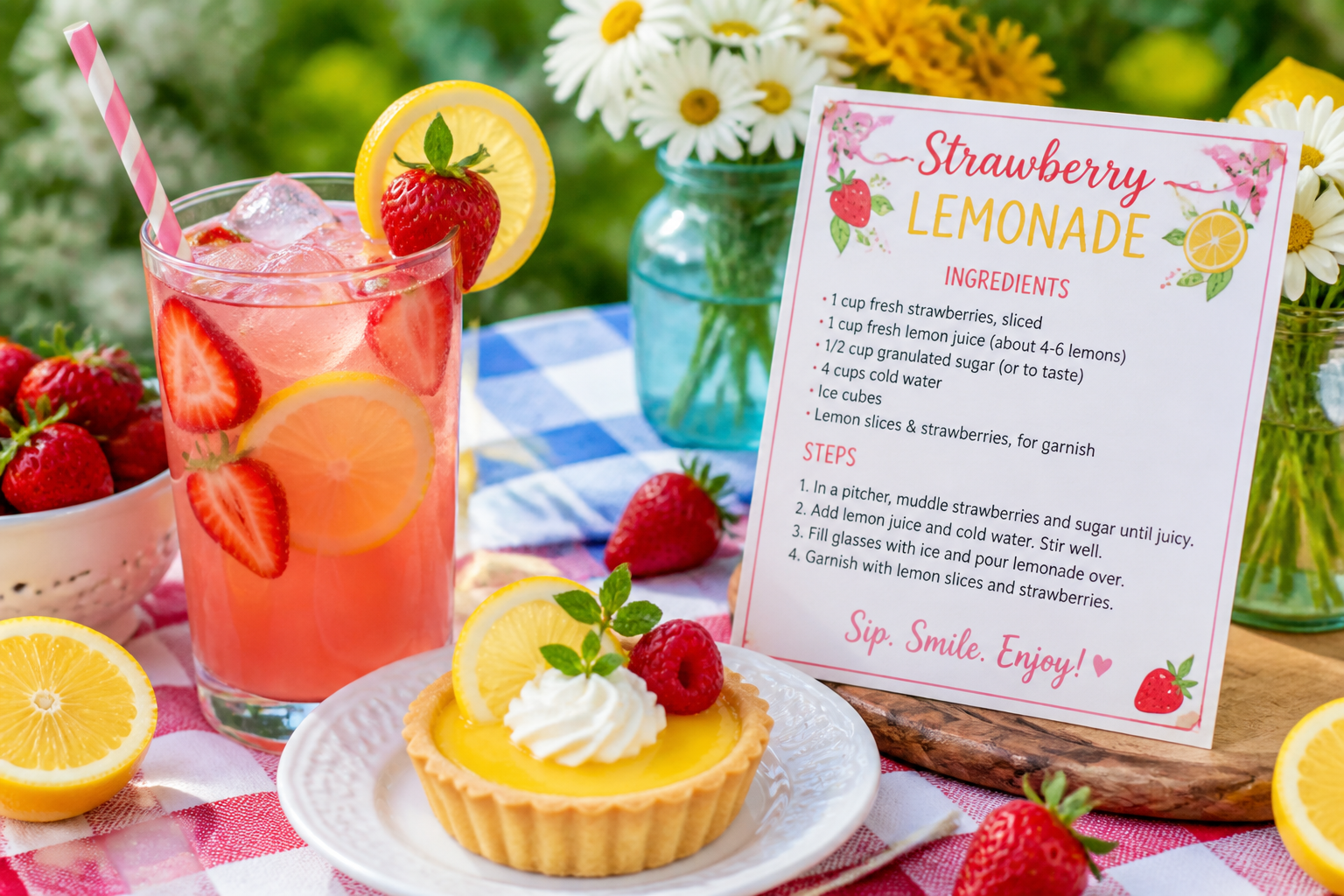 Lemon tart picnic recipe