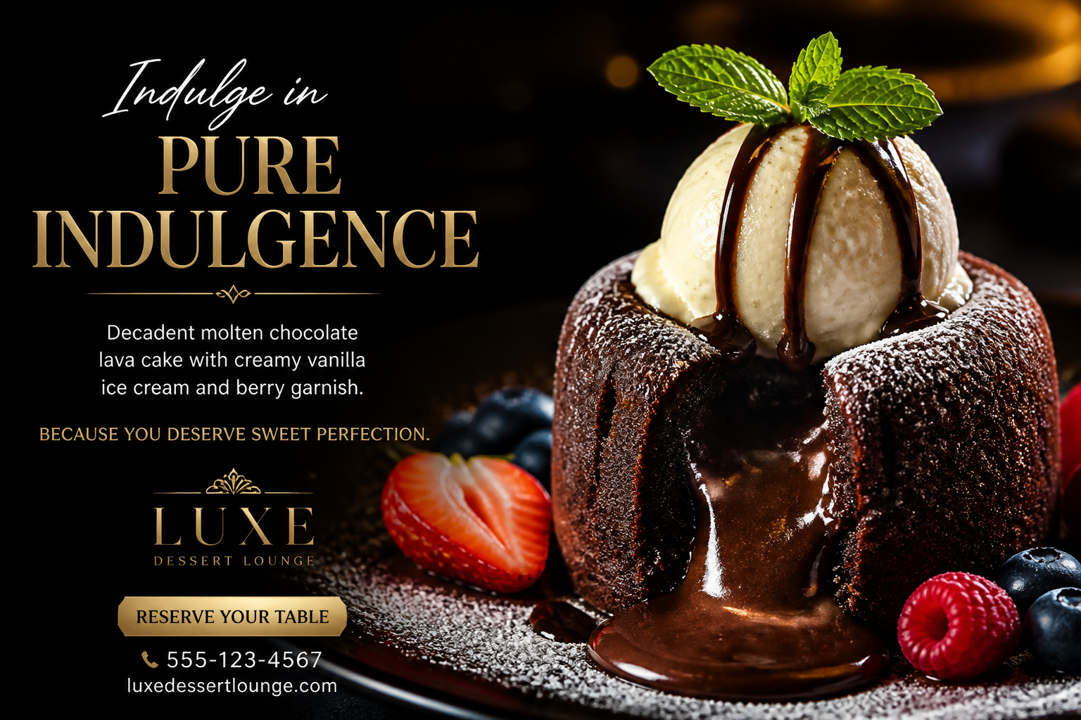 Dessert feature ad