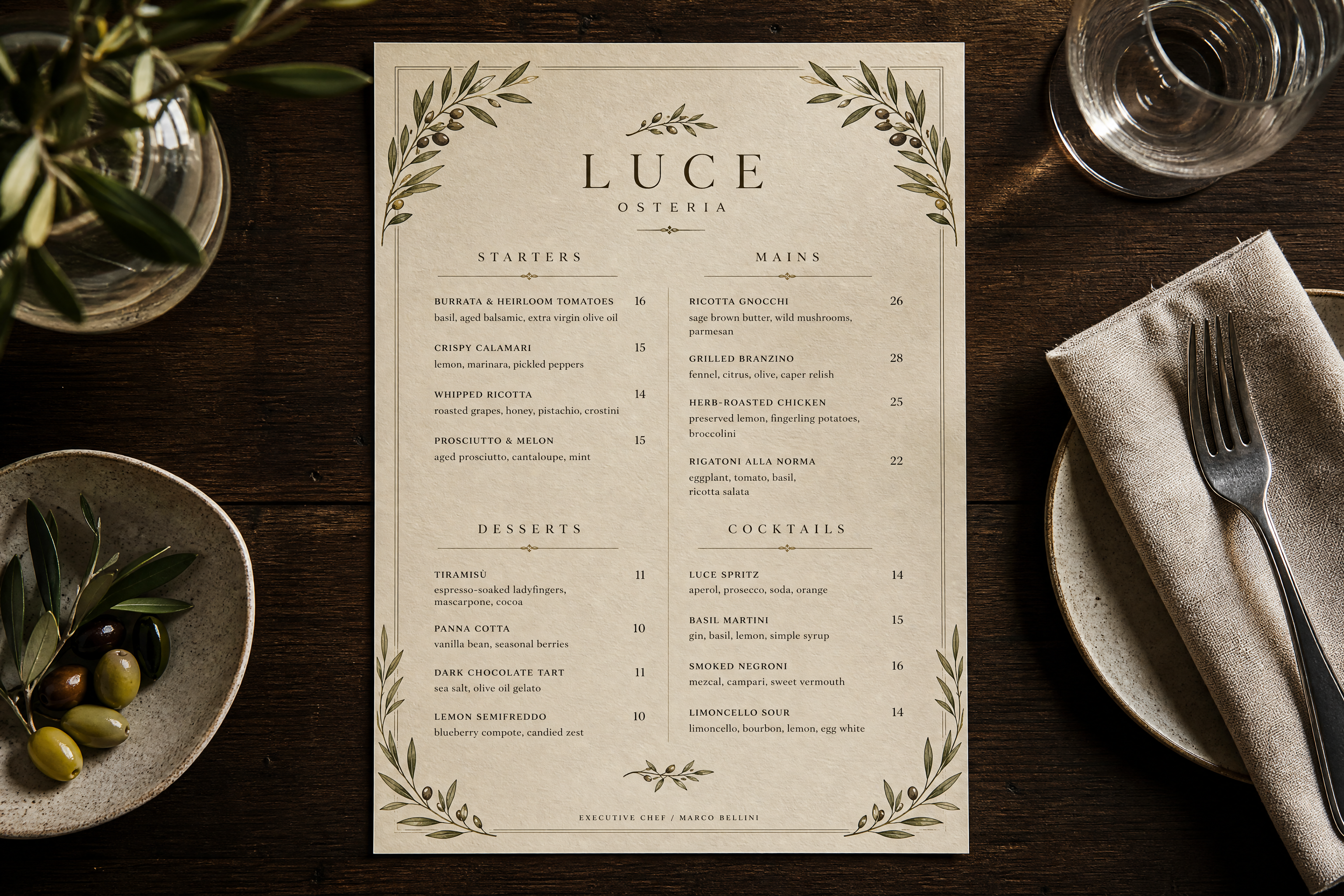 AI Restaurant Menu Generator