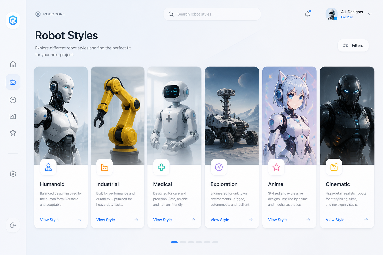 Pick a Robot Style