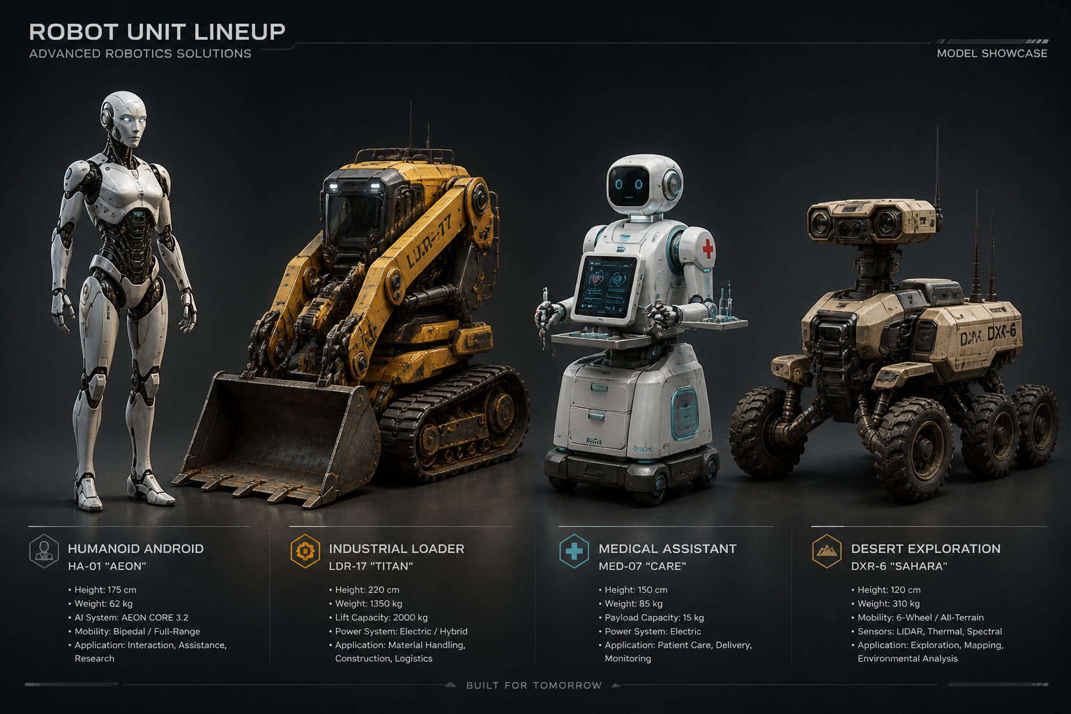 Generate Distinct Robot Types