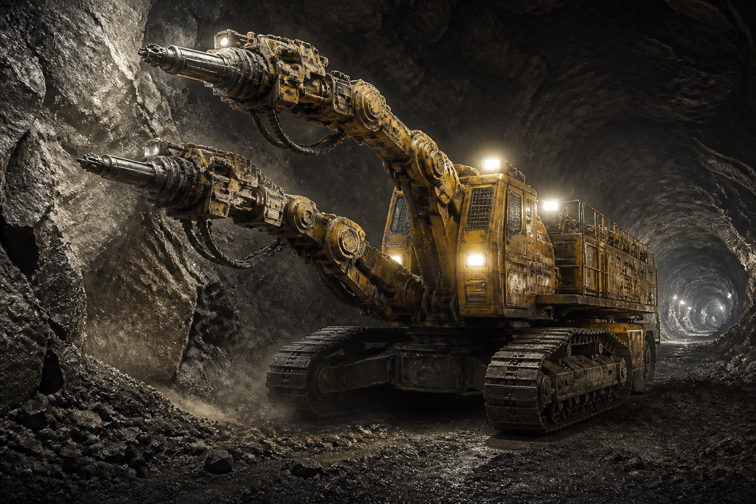Industrial mining robot