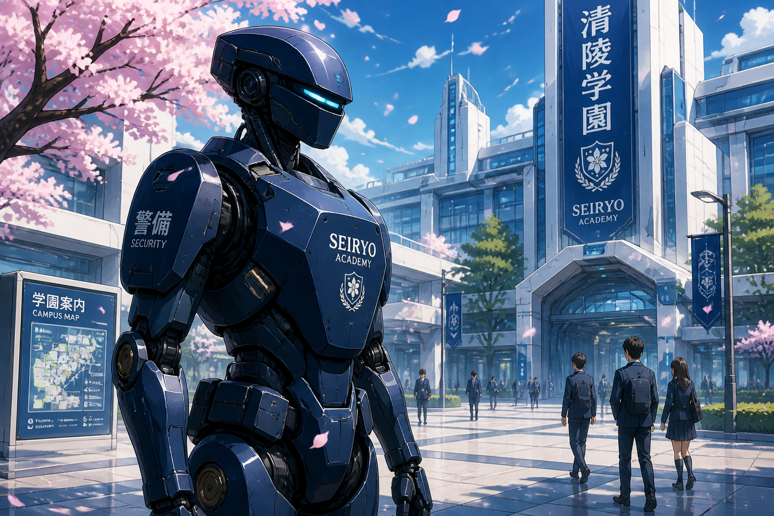 Anime security robot