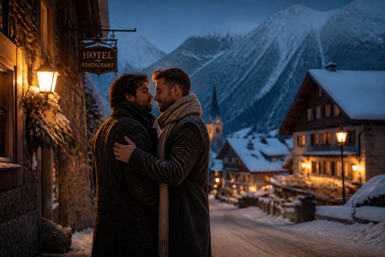 Cozy winter couple (after)