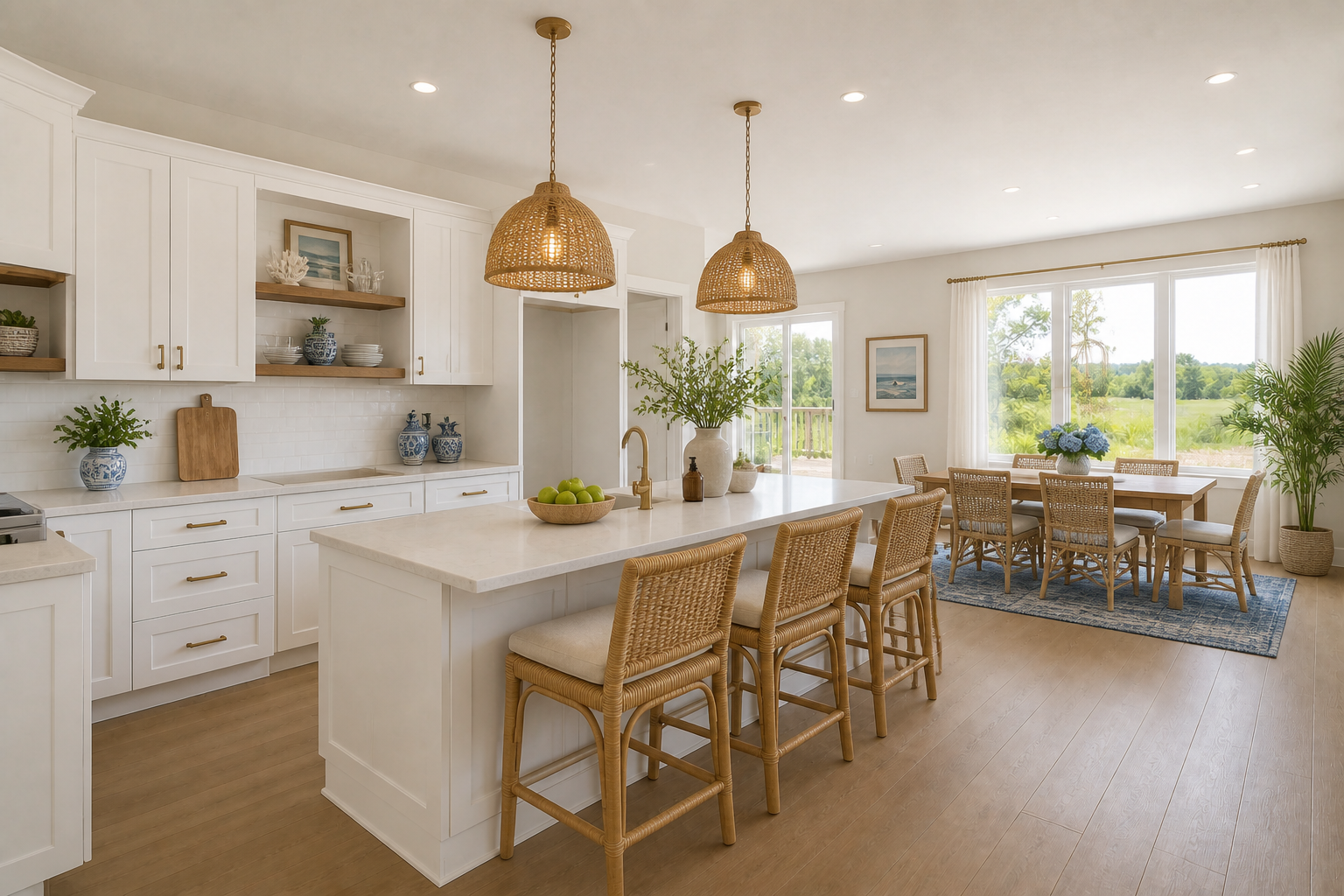 Coastal kitchen style (after)