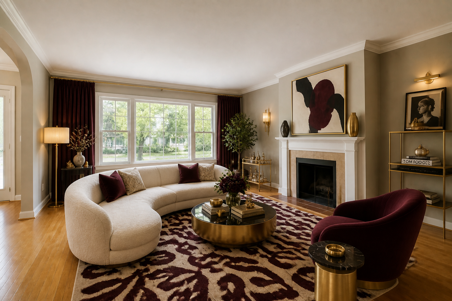 Editorial luxe living room (after)