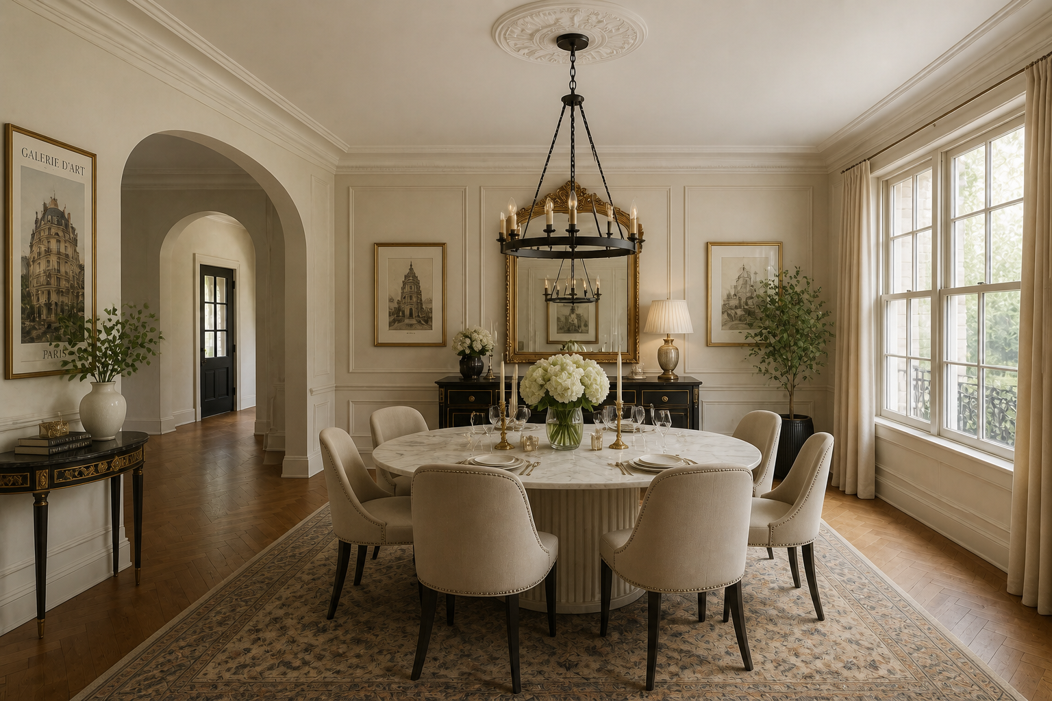 Parisian dining room (after)