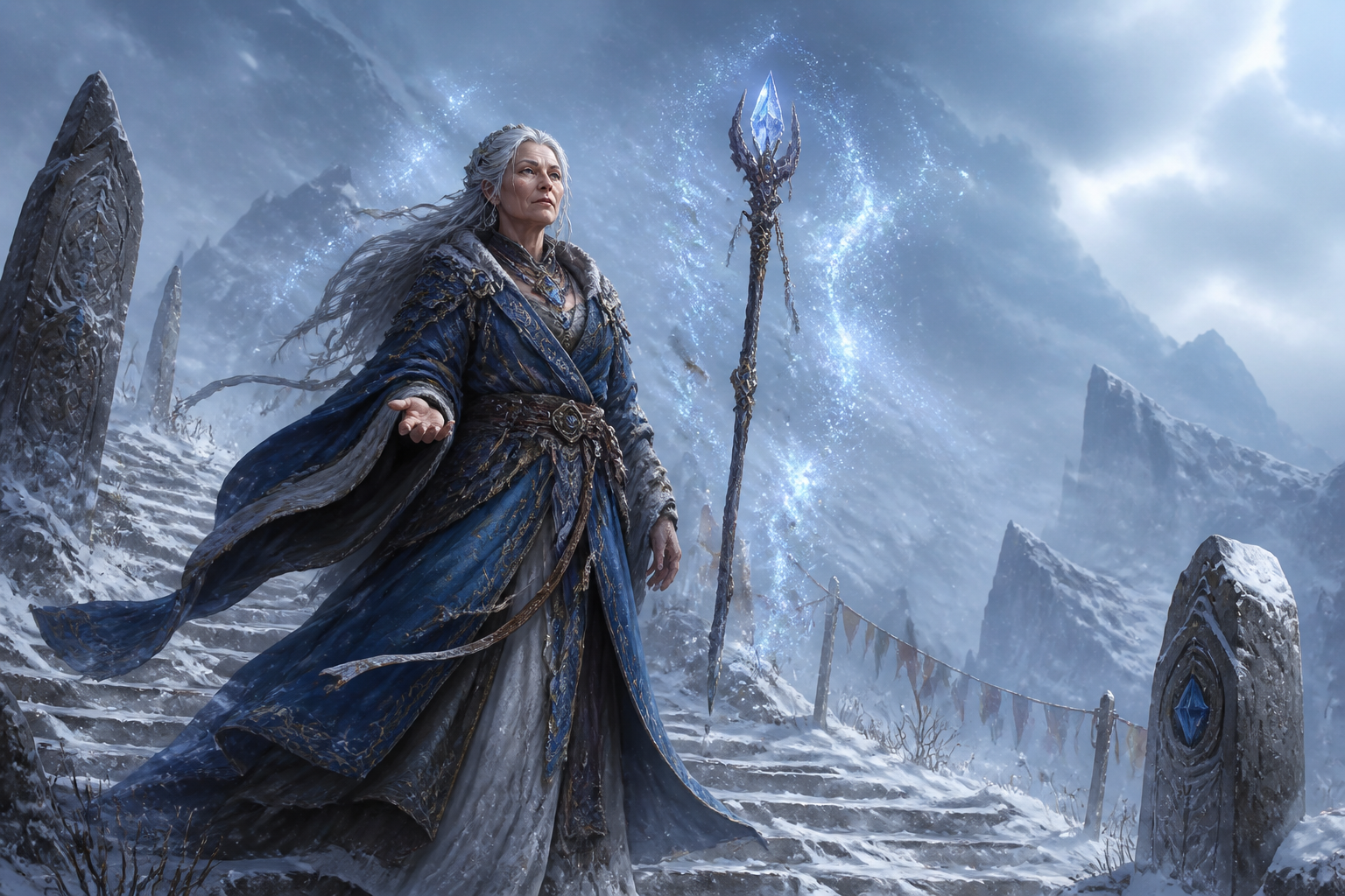 Mountain wizard concept art