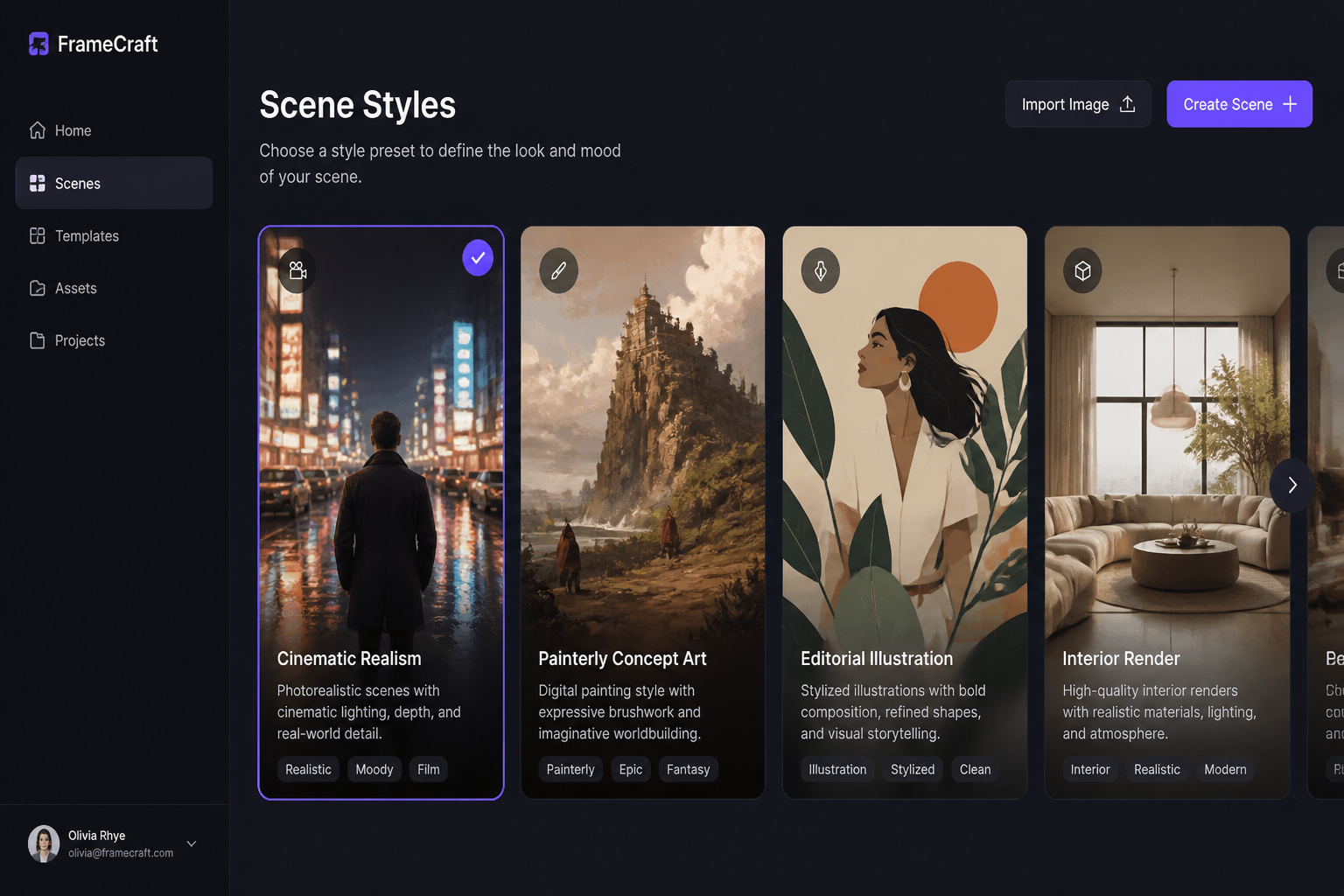 Pick a Scene Style
